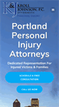 Mobile Screenshot of pdxinjurylawyers.com